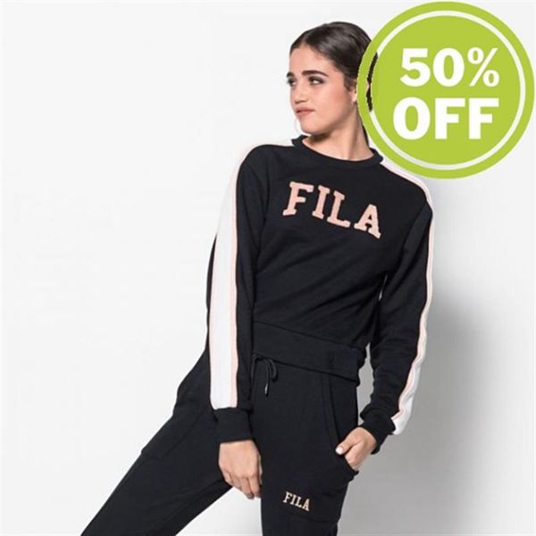 Fila Shirt Alanis Wmn Women's Sweatshirts - Black,NZ 27-52394